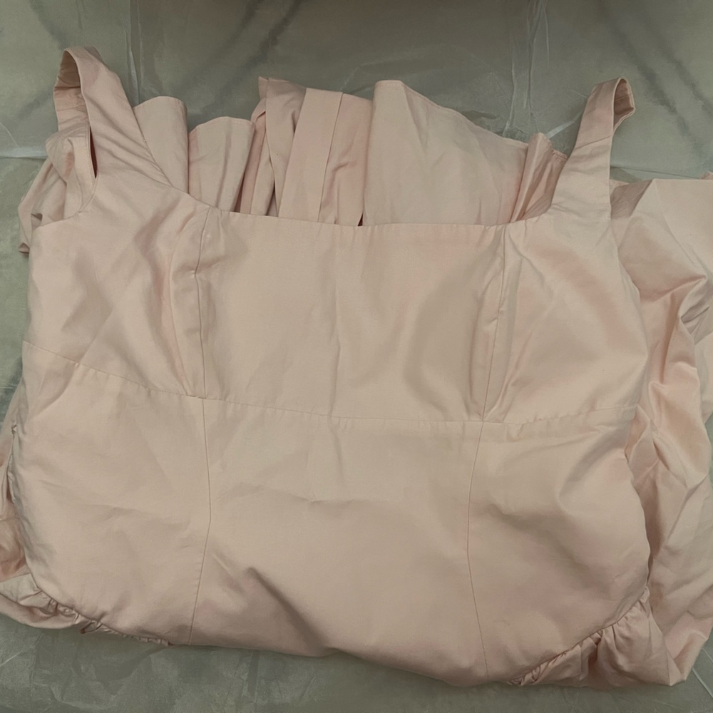 HOUSE OF CB 'Florianne' Soft Peach Bow Mini Dress - Picture 5 of 8